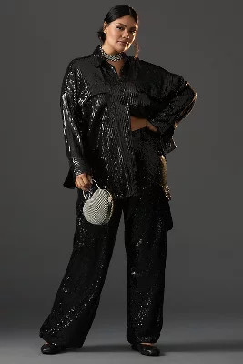 By Anthropologie Sequin Cargo Pants | Anthropologie (US)