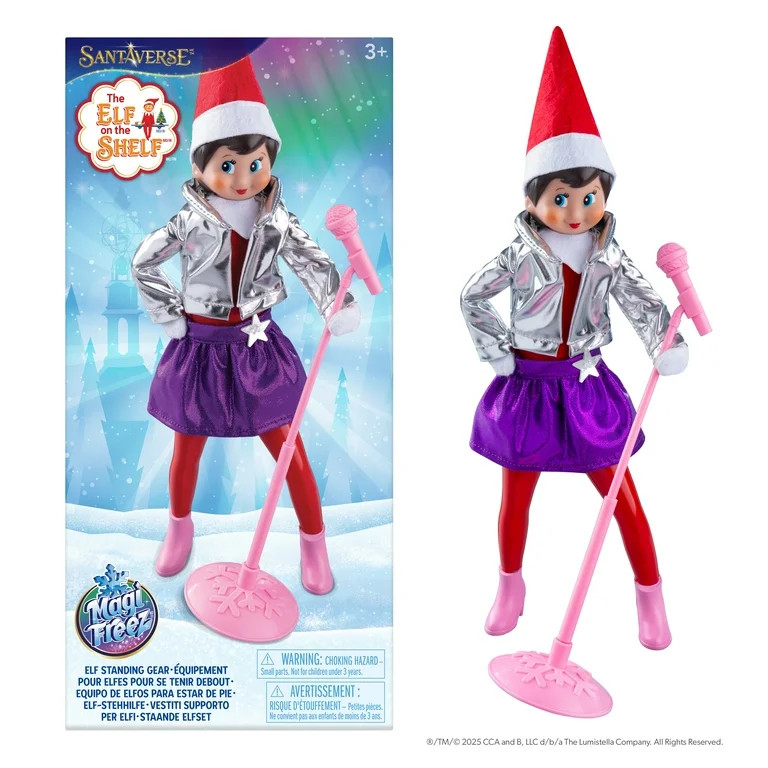 The Elf on the Shelf MagiFreez Pop Star – Magical Standing Outfit for Your Scout Elf (Scout Elf... | Walmart (US)