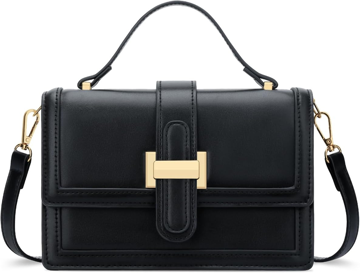 KKXIU Crossbody Bags for Women - Top Handle Purses for Lady, Leather Handbags Shoulder Clutch wit... | Amazon (US)