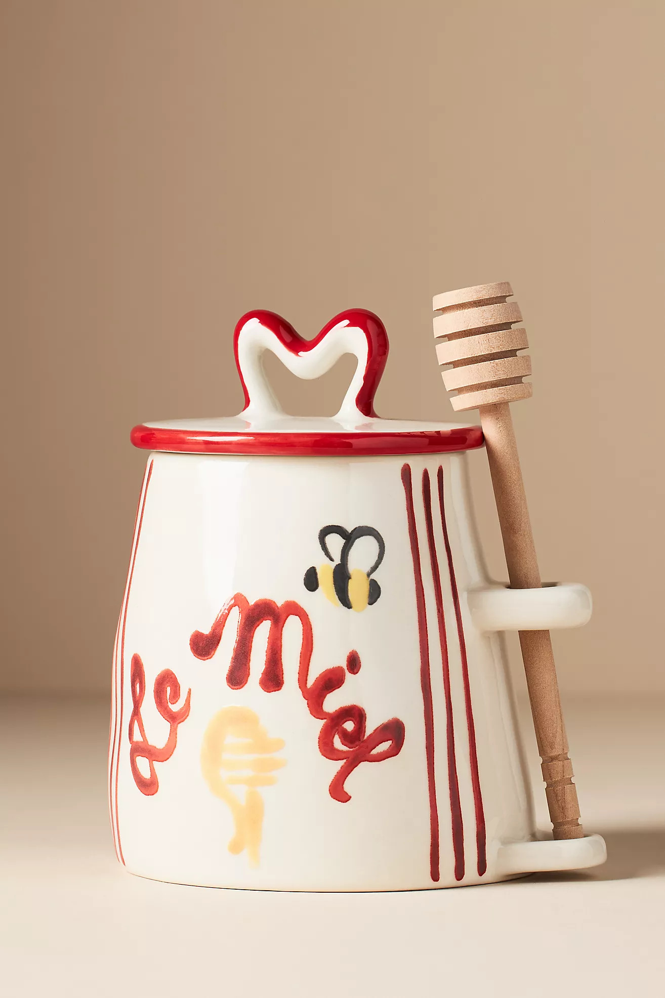 Harlie Brown Studio Belle Journée Stoneware Honey Jar | Anthropologie (US)