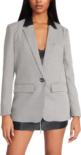 Dominique Houndstooth Boyfriend Blazer | Nordstrom