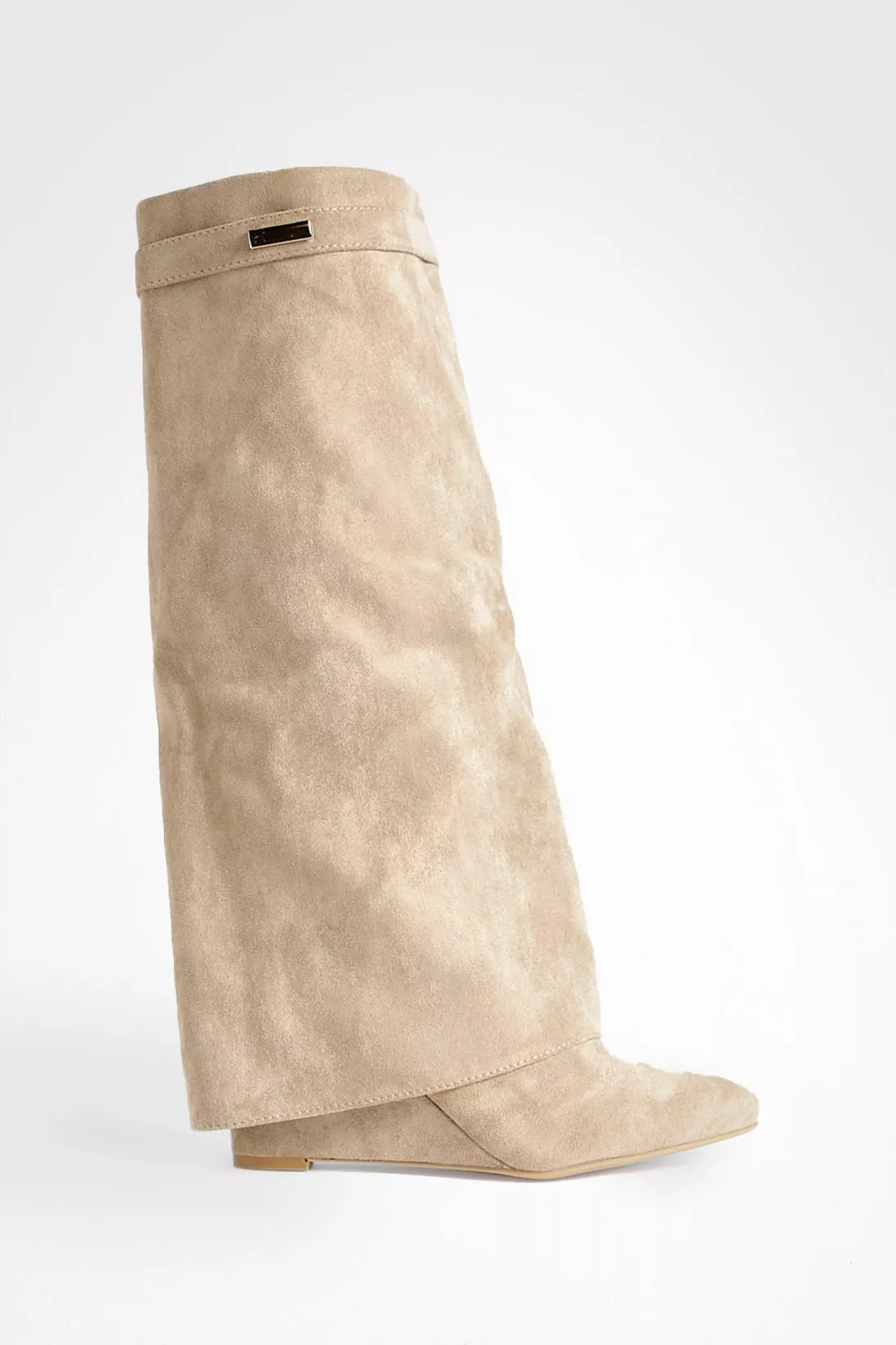 Boots | Fold Over Knee High Boots | boohoo | Debenhams UK