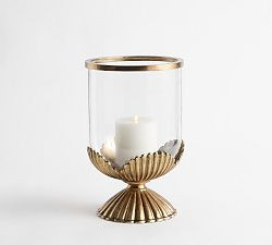 Merill Shell Hurricane Candle Holder | Pottery Barn (US)