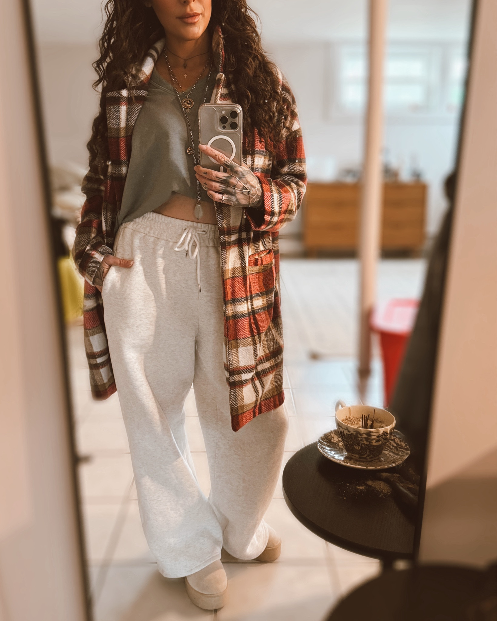 Casual Winter Outfit | Plaid Overcoat | Sweatpants Outfit | Winter Must Haves | Work Outfit | Casual Lounge Outfit 

#LTKBeauty #LTKOver40 #LTKStyleTip