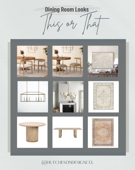This week’s This or That is all about curated dining room looks! Excited to see which products are your favorites. We’re sharing two dining room or eat-in kitchen looks to go along with these picks. Go vote your favorite look! 

#LTKsalealert #LTKhome #LTKFind