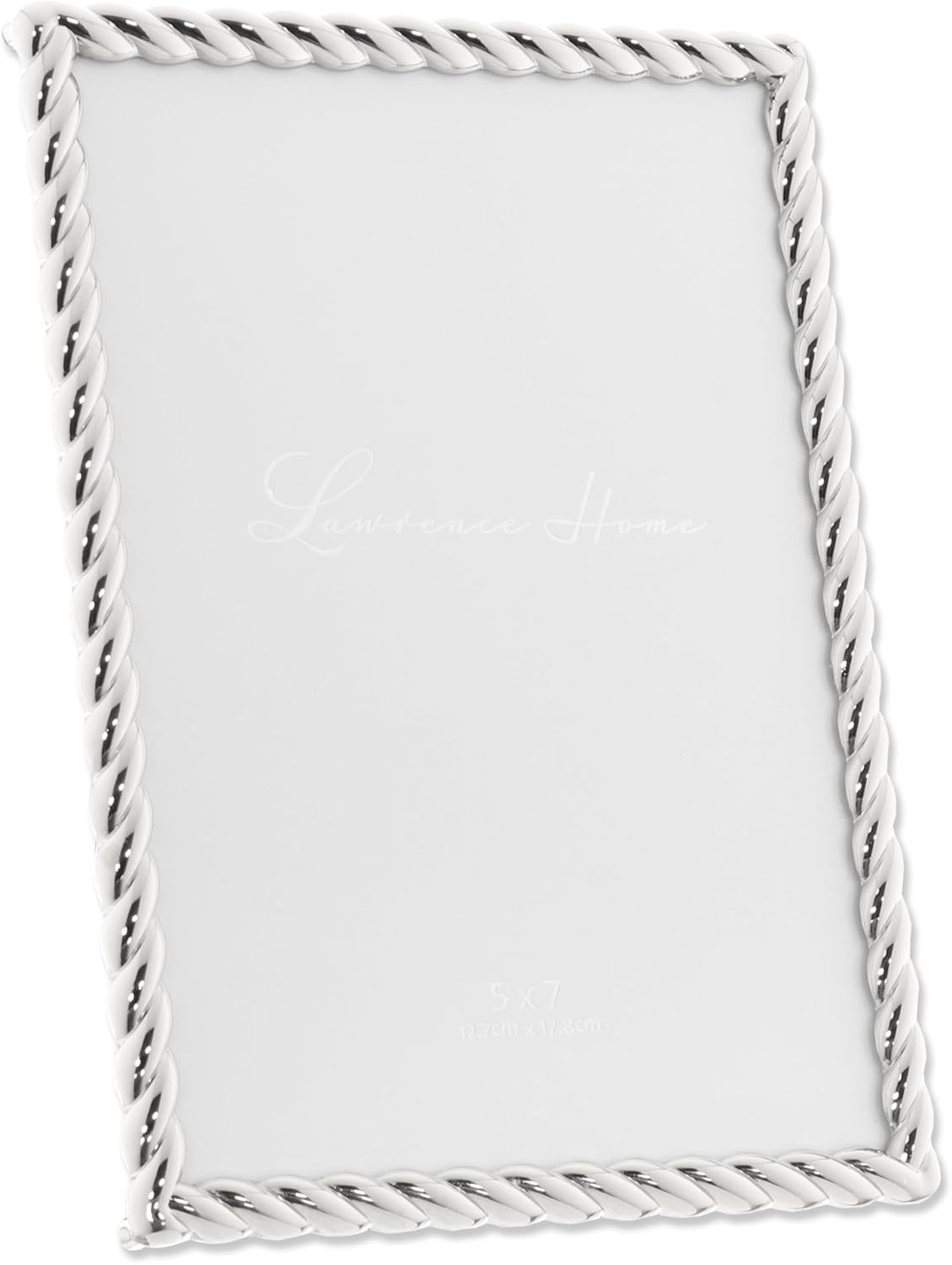 Lawrence Frames Rope Design Metal Frame, 5x7, Silver | Amazon (US)