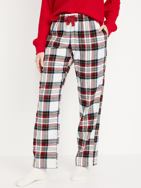 Mid-Rise Flannel Pajama Pants for Women | Old Navy (US)