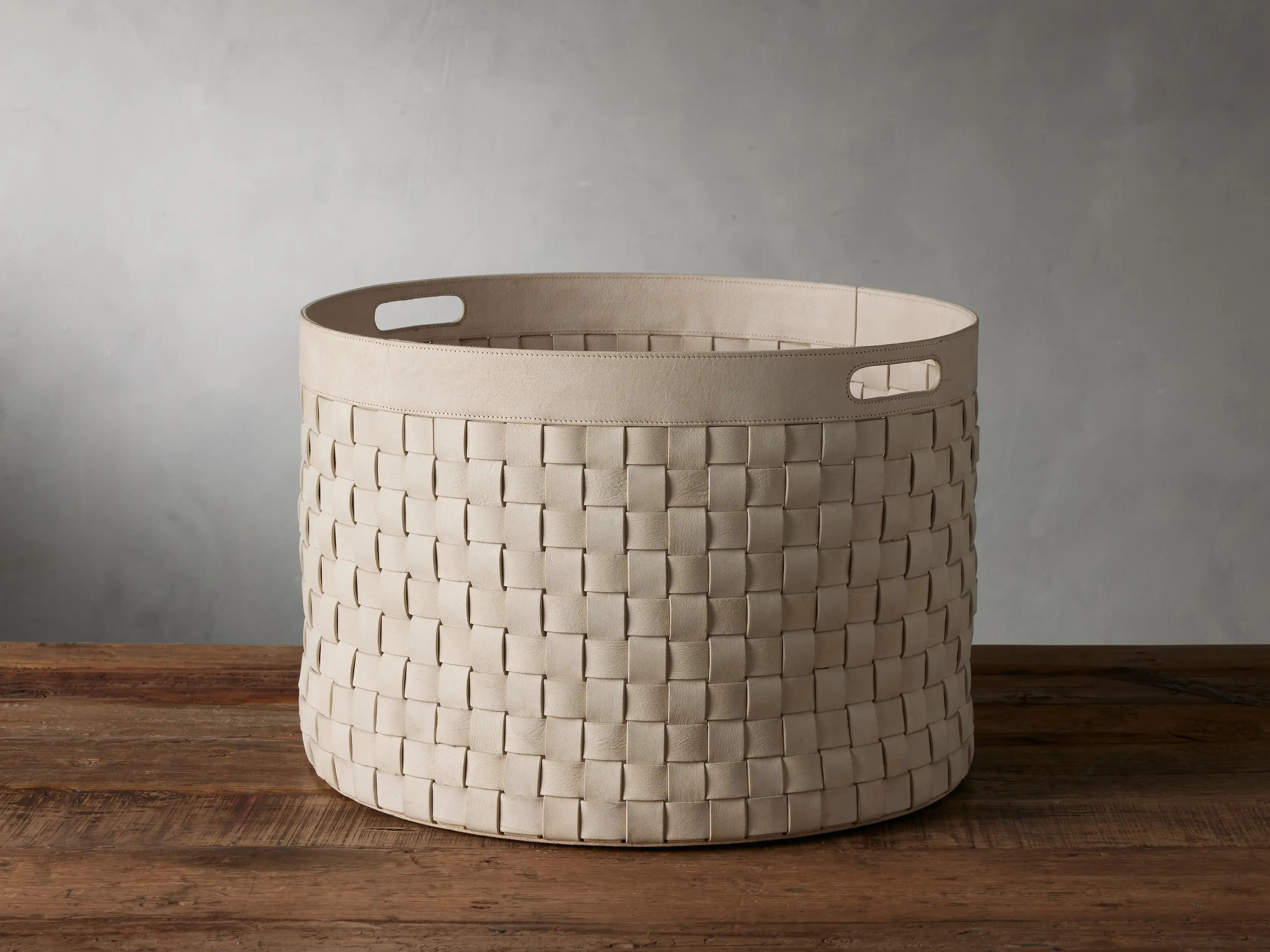 Wilona Nubuck Basket | Arhaus