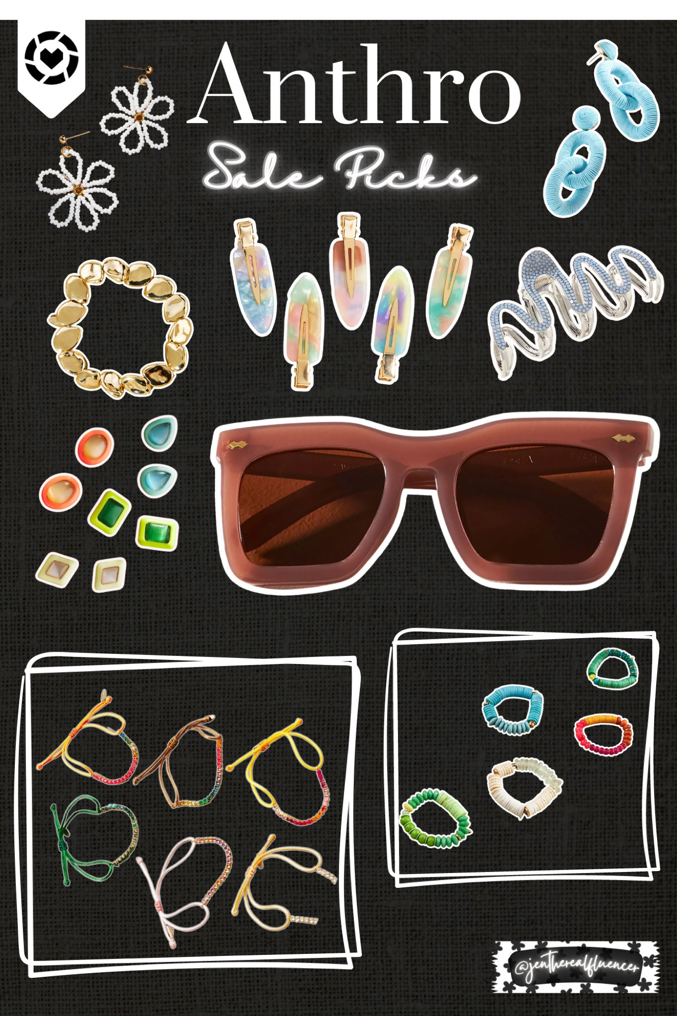 Anthro sale picks, colorful jewelry, accessories, beaded bracelets, earrings, claw clips, studs, sunglasses, flowers, rhinestones, gold

#costumejewelry #jewelry #gold #silver #goldjewelry #goldjewelryideas #jewelrytrends #jewelryaddict #jewelrylover #jewelryforwomen #silverjewelry #necklace #bracelet #rings #earrings #accessories #trendyjewelry #goldnecklace #silvernecklace #goldbracelet #silverbracelet #goldearrings #silverearrings #goldrings #silverrings #goldaccessories #silveraccessories #pearl #pearls #affordablejewelry #budgetjewelry #layered #layering #layeringjewelry #beads #beaded #dainty #daintyjewelry #stacking #stackable #stackablejewelry #layerednecklaces #stackablebracelets #stackablerings #boho #bohostyle #bohojewelry #bohobracelets #bohonecklaces #statementjewelry #statementearrings #under50 #under100 #jewelryunder50 #jewelryunder100  Boho, boho outfit, boho look, boho fashion, boho style, boho outfit inspo, boho inspo, boho inspiration, boho outfit inspiration, boho chic, boho style look, boho style outfit, bohemian, whimsical outfit, whimsical look, boho fashion ideas, boho dress, boho clothing, boho clothing ideas, boho fashion and style, hippie style, hippie fashion, hippie look, fringe, pom pom, pom poms, tassels, california, california style,  #boho #bohemian #bohostyle #bohochic #bohooutfit #style #fashion #summer #sunmerstyle #summeroutfit #summeroutfitidea #summeroutfitinspo #summeroutfitinspiration #summerlook #summerpick #summerfashion #travel #vacation #vacay #tropical #resort #outfit #inspiration Travel outfit, vacation outfit, travel ootd, vacation ootd, resort outfit, resort ootd, travel style, vacation style, resort style, vacay style, travel fashion, vacay fashion, vacation fashion, resort fashion, travel outfit idea, travel outfit ideas, vacation outfit idea, vacation outfit ideas, resort outfit idea, resort outfit ideas, vacay outfit idea, vacay outfit ideas 

#LTKxAnthro #LTKSeasonal #LTKsalealert