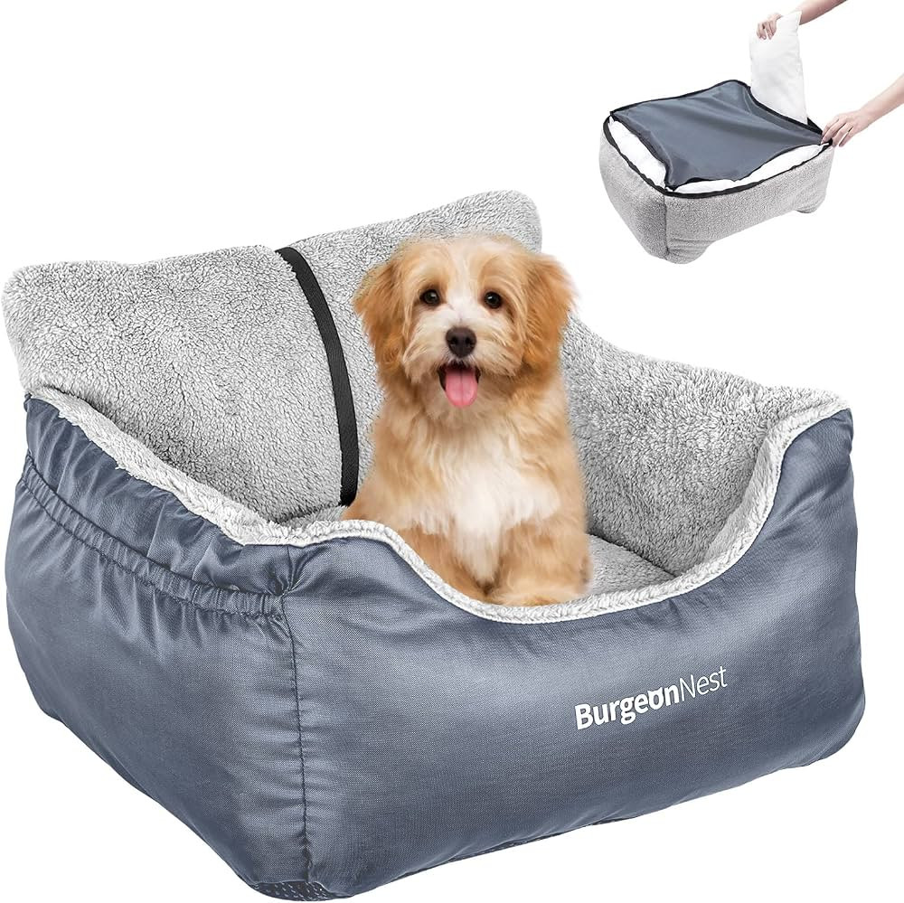 BurgeonNest Dog Car Seat for Small Dogs, Washable Soft Booster Seats for Small Pets Under 25 lbs,... | Amazon (US)