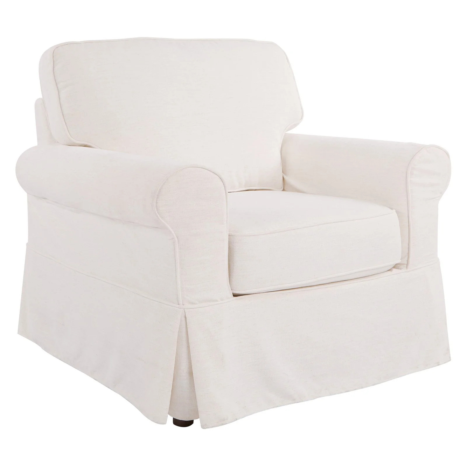 OSP Home Furnishings Ashton Club Chair, Ivory - Walmart.com | Walmart (US)