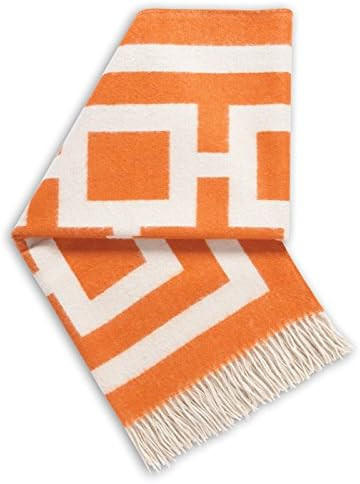 Jonathan Adler Richard Nixon Throw, Orange/Natural | Amazon (US)