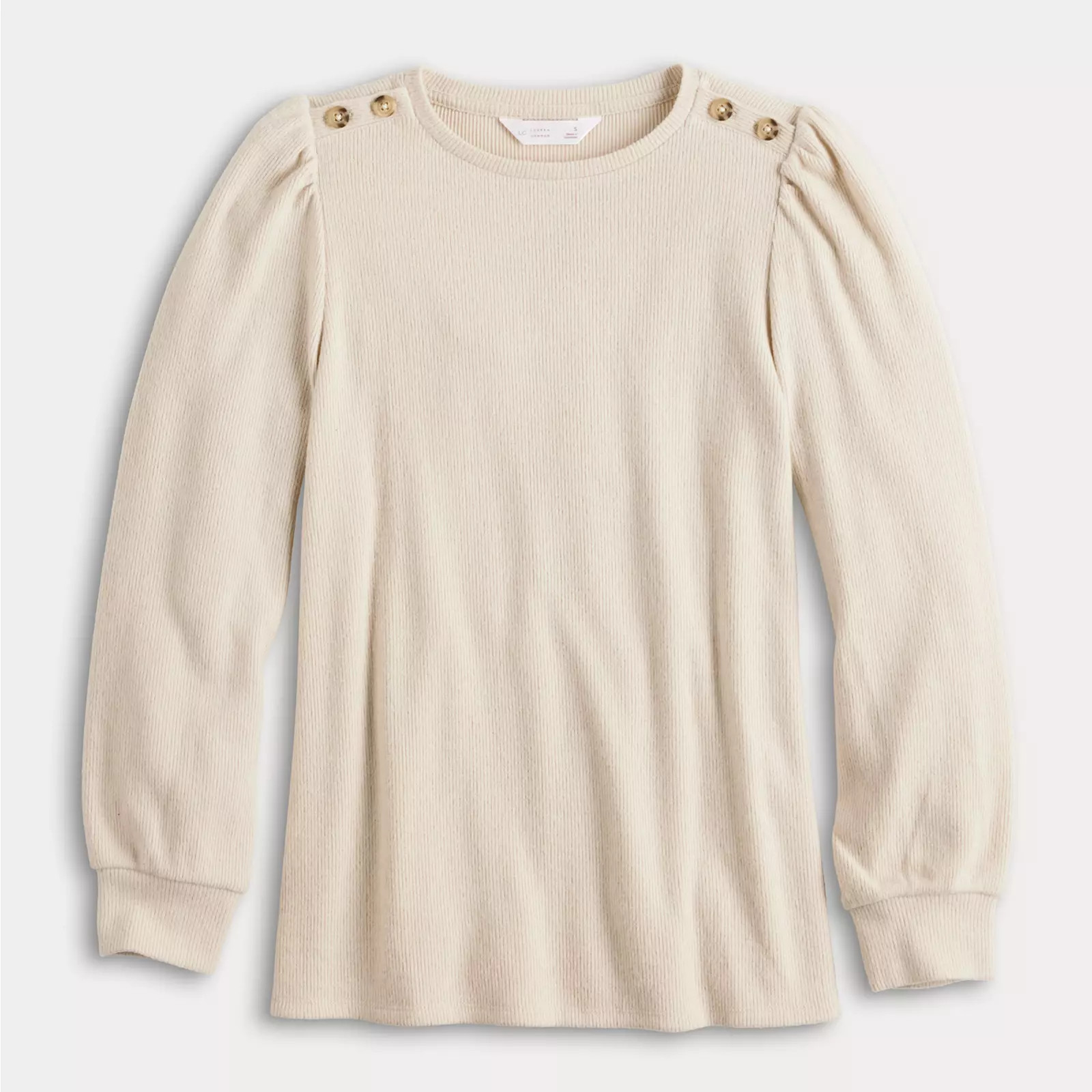 Women's LC Lauren Conrad High Cuff Crew Top | Kohl's