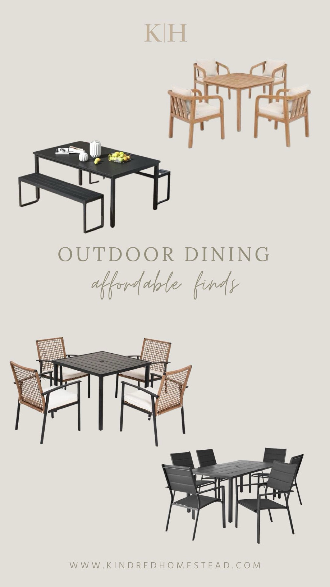 Affordable outdoor dining finds for patio and garden entertaining!

#LTKHome