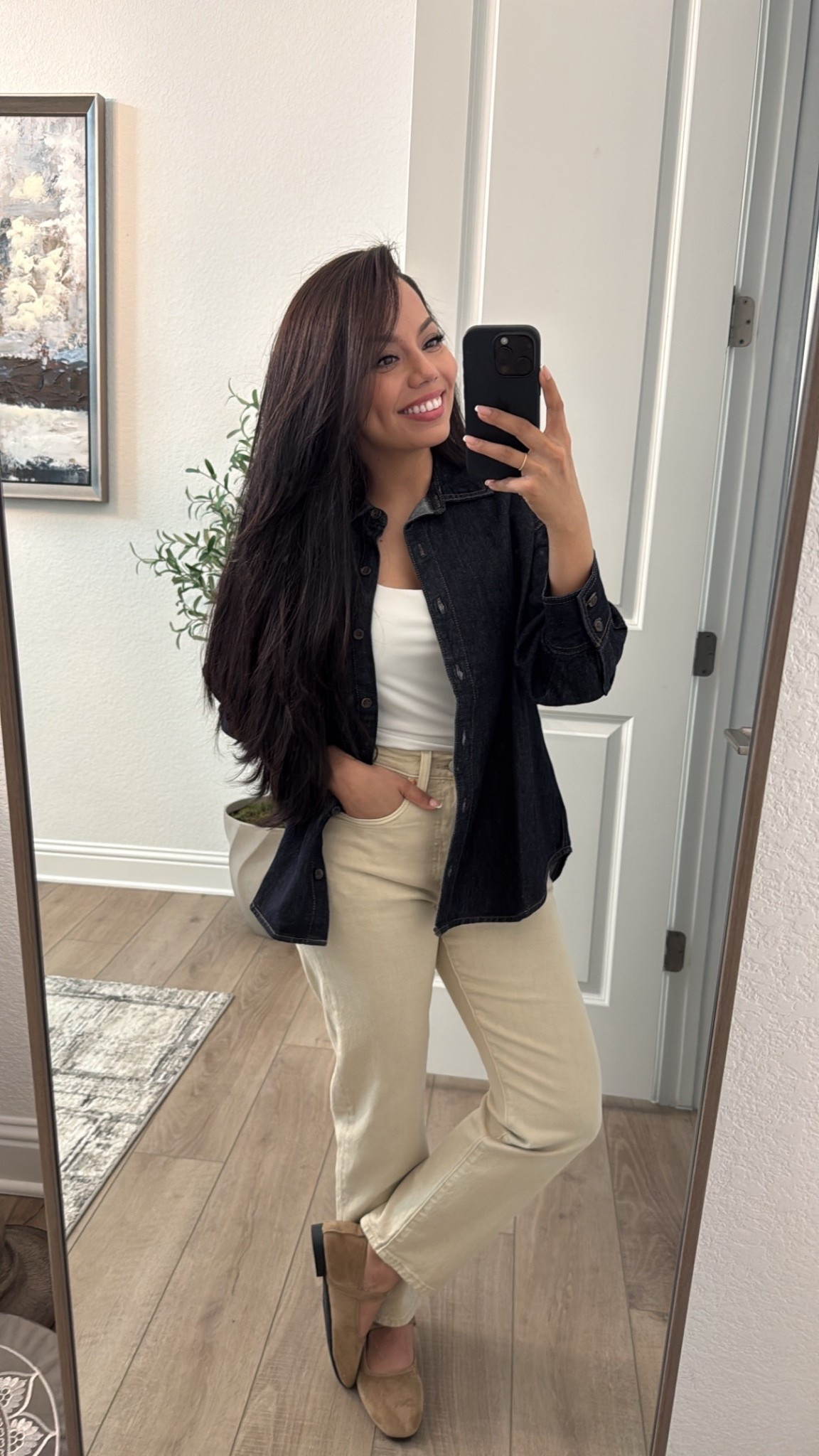 Casual layers 
Button up size XS 
Top small
Levis size up 
Shoes 5.5

#LTKootd #LTKSaleAlert #LTKSpringSale