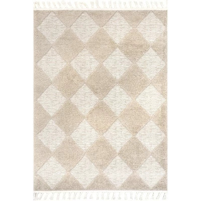 Nuloom Marissa High/Low Diamond Tassel Indoor Area Rug | Target