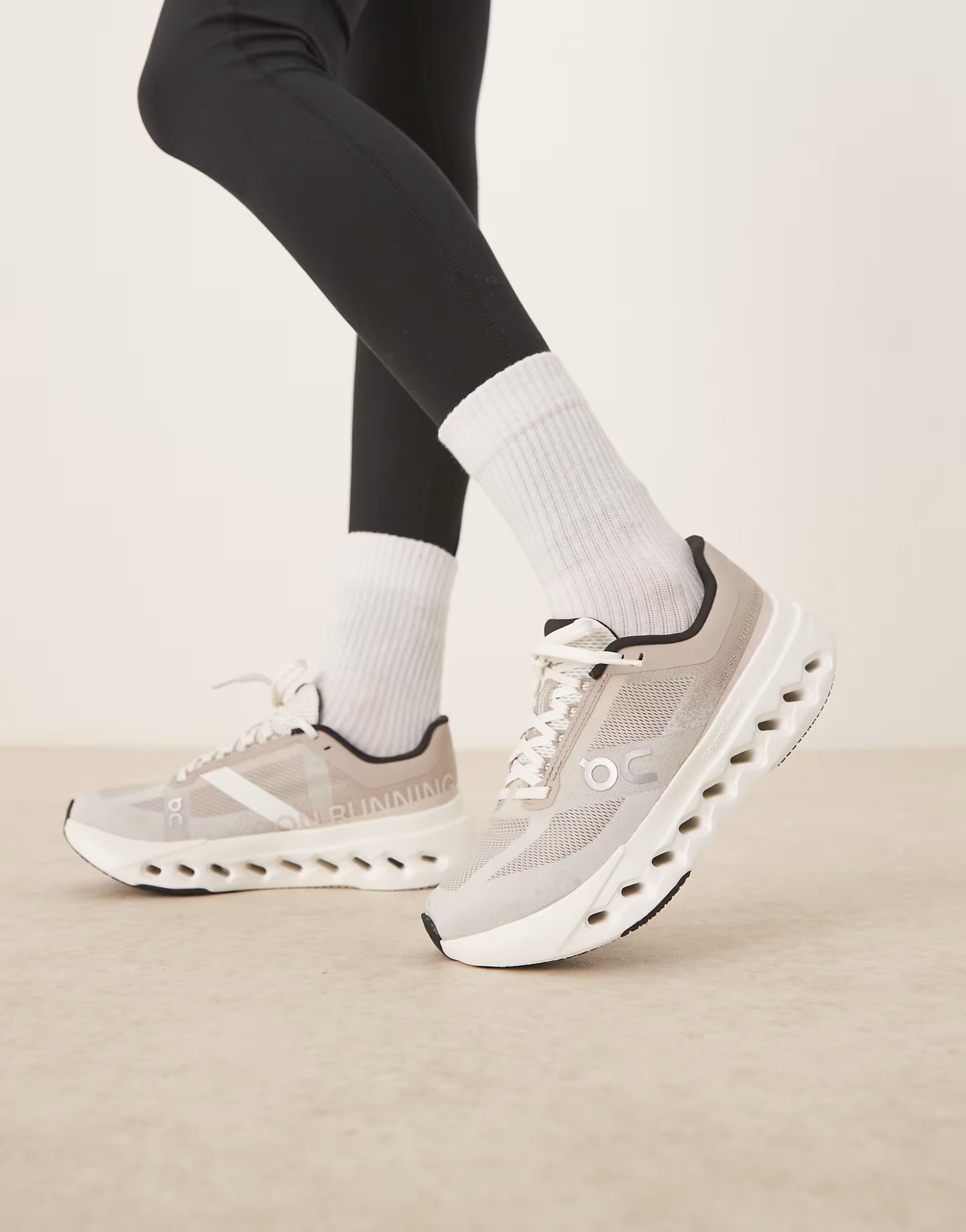 ON Cloudsurfer Next running trainers in beige  | ASOS | ASOS (Global)