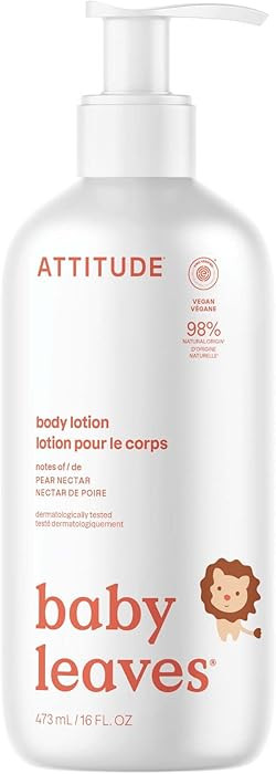 ATTITUDE Baby Lotion, EWG Verified Moisturizer, Dermatologically Tested Moisturizing Cream, Vegan... | Amazon (US)
