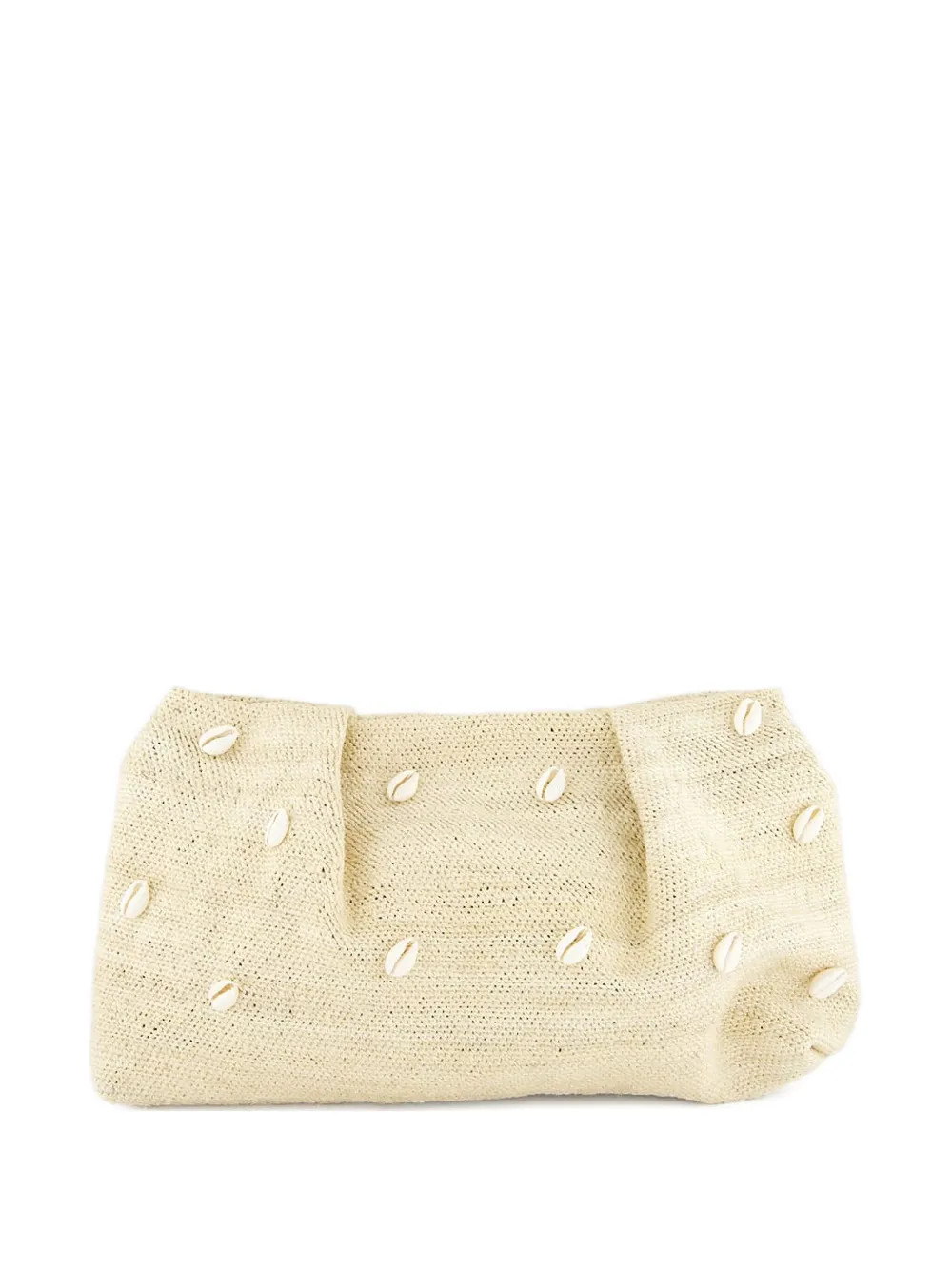 Sensi Studio Mini seashell-sisal Clutch Bag | White | FARFETCH | Farfetch Global