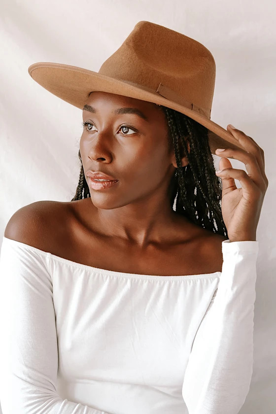 Brimming with Confidence Brown Wool Fedora Hat | Lulus (US)