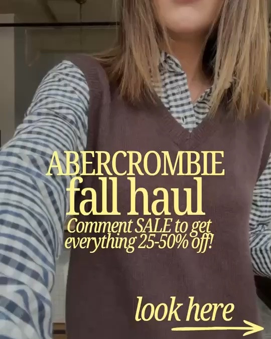 @abercrombie fall haul of new arrivals + some favs up to 50% off!!