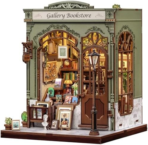 Fsolis Book Nook Kit – Booknook 3D Wooden Puzzles for Adults DIY Miniature Kit Tiny House Gifts... | Amazon (US)