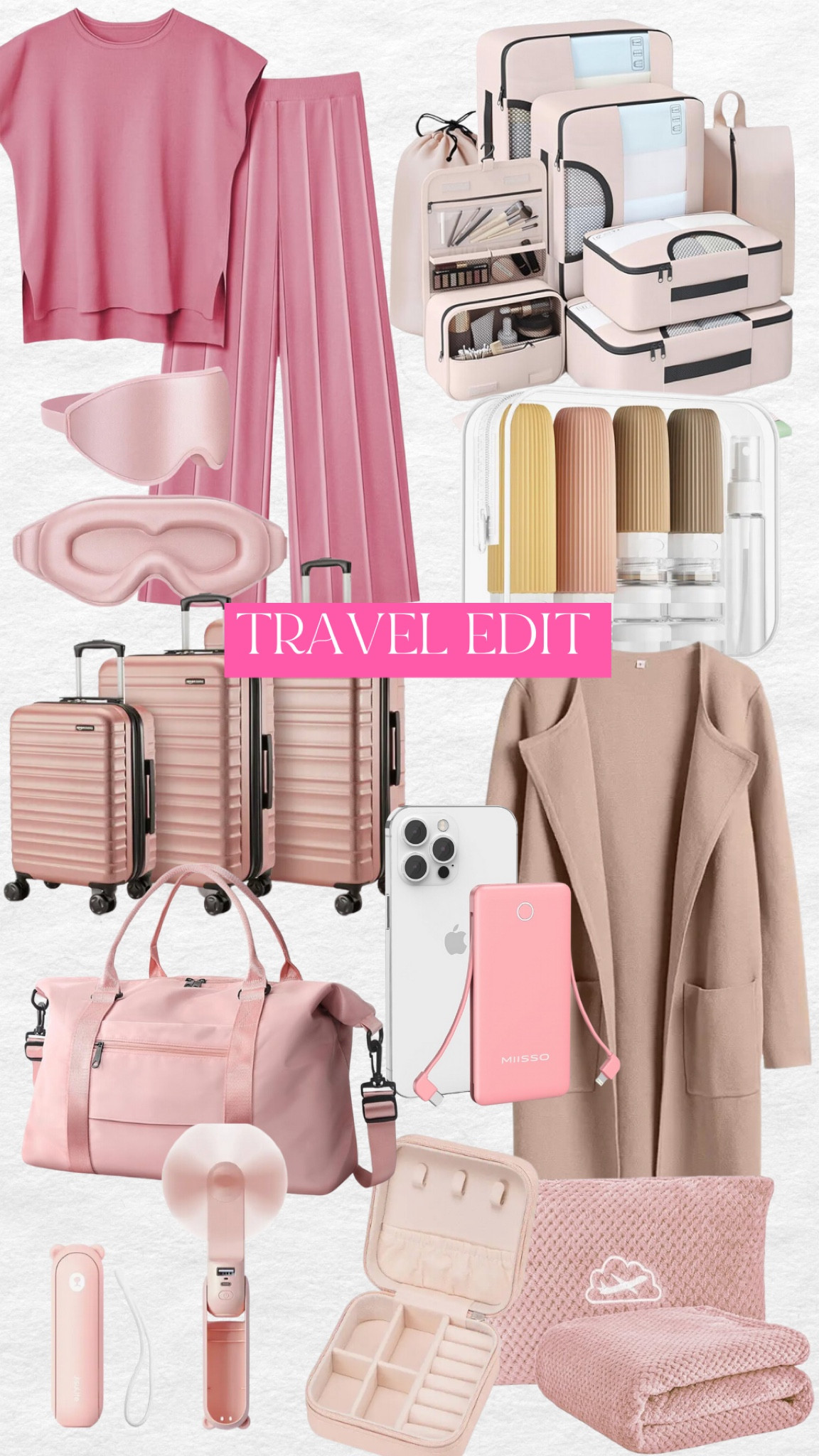 Travel essentials! 

Travel must haves/ packing must haves/ packing cubes/ travel outfit/ luggage 



#LTKFindsUnder100 #LTKTravel
