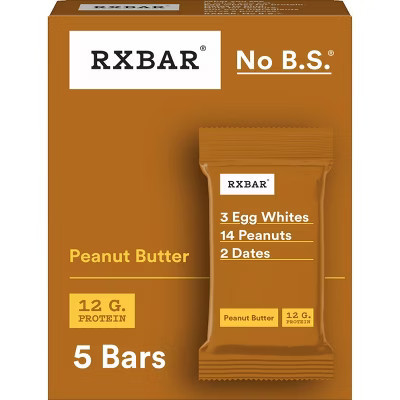 RXBAR Peanut Butter Protein Bars - 5ct/9.1oz | Target