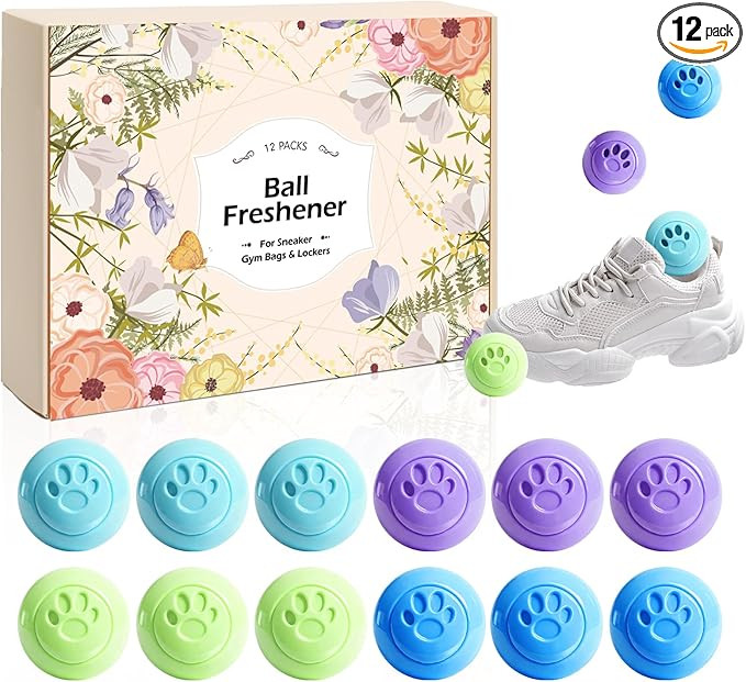 SCENTORINI Shoe Deodorizer Balls, 12 Pack Sneaker Deodorizer Balls, Odor Eliminator for Smell Sho... | Amazon (US)
