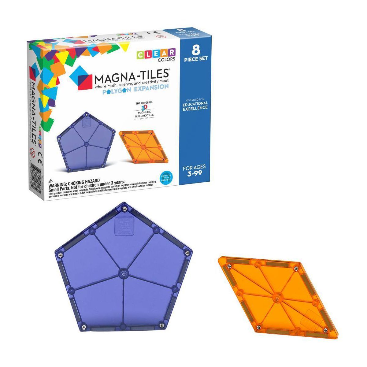 MAGNA-TILES Polygons 8pc Expansion Set | Target