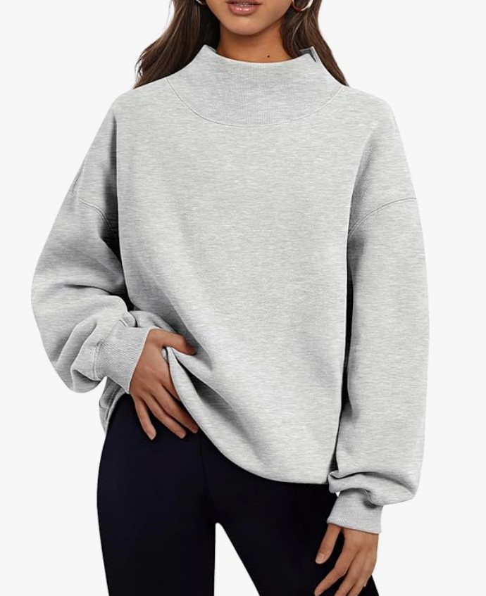 Trendy Queen Womens Oversized Sweatshirts Turtleneck Pullover Long Sleeve Hoodies Tops Fall Fashion Outfits 2026 Clothes womens clothing outfit ideas comfy cozy 

 #LTKSaleAlert