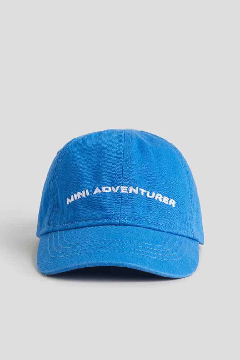 Cotton Cap - Blue/Mini Adventurer - Kids | H&M US | H&M (US + CA)