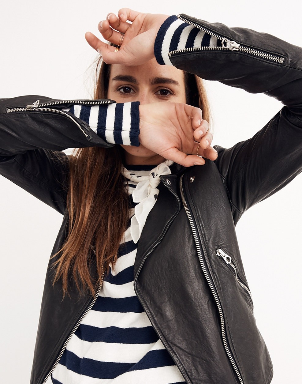 Washed Leather Motorcycle Jacket | Madewell