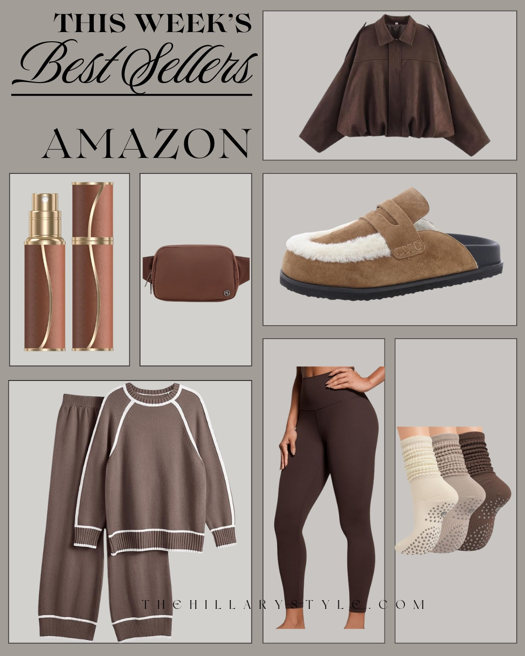 THIS WEEK’S AMAZON BEST SELLERS — FASHION & COZY ESSENTIALS! These are the Amazon fashion best sellers everyone is loving right now. Cozy neutrals, effortless silhouettes, and everyday pieces that feel elevated without trying too hard. From lounge-to-life staples to comfortable essentials you’ll actually wear on repeat, these are the styles that continue to sell out for a reason — flattering, versatile, and easy to style year-round.

#Amazon #TheHillaryStyle #AmazonFashion #NeutralFashion #EverydayStyle #AthleisureWear #CozyStyle #FallEssentials #WardrobeBasics 

 #LTKSeasonal #LTKOver40 #LTKFindsUnder100