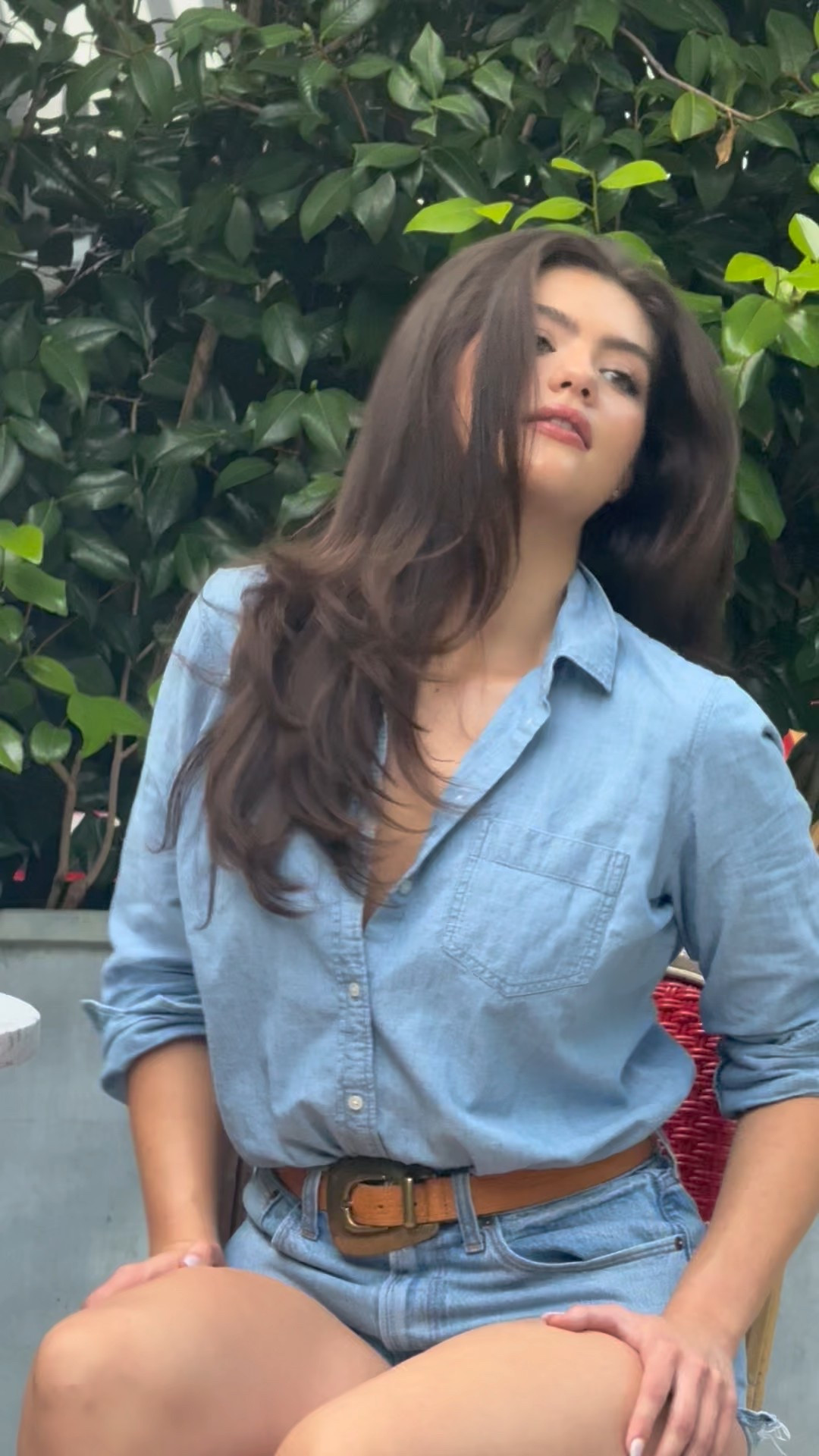 Wore this denim in the most humid shoot but it was surprisingly breathable. Texas’s summer is working overtime. Makeup look linked as well, and this setting spray stands up to the heat! 🔥

#LTKFindsUnder100 #LTKBeauty