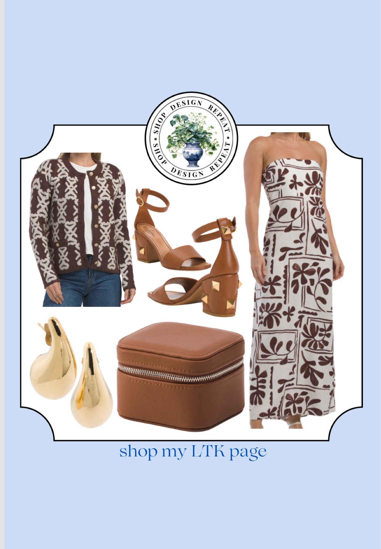 Brownie Points! 


It’s still 1000° here in Florida, but I’ve decided it’s Fall. So of course I popped onto TJ Maxx and found some beautiful transitional  brown goodies. 🍂