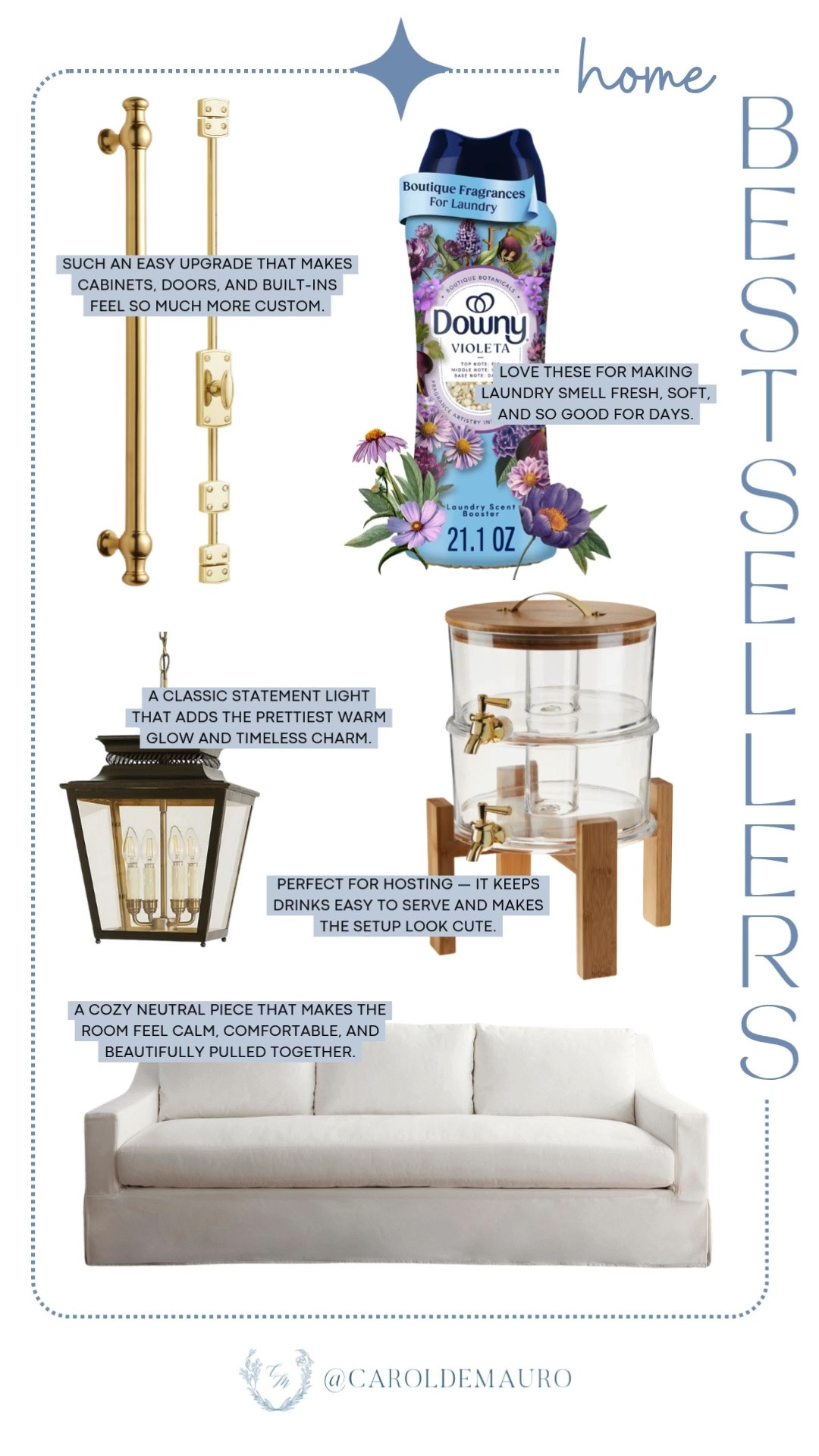 weekly home bestsellers, follower favorites, home finds, furniture, lighting fixture, gold hardware, laundry hack, hosting essentials, downy, beverage dispenser, white sofa, pendant lamp, vintage style home

#LTKHome
