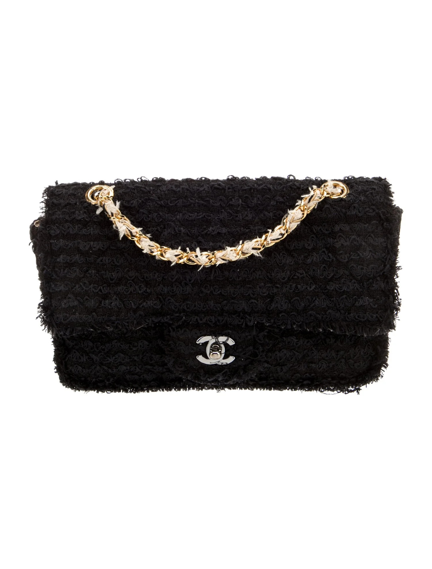 Classic Medium Tweed Single Flap Bag | The RealReal