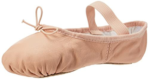 Bloch Dance Girl's Dansoft Full Sole Leather Ballet Slipper/Shoe, Theatrical Pink, 10.5 X-Wide Little Kid | Amazon (US)