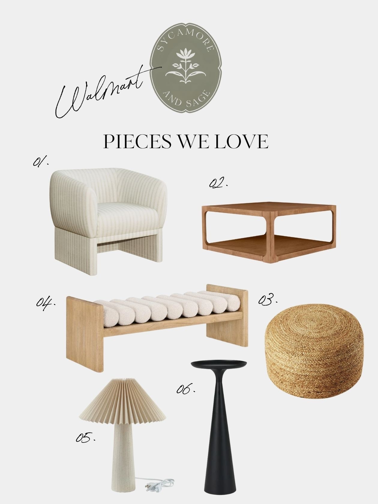 Walmart is seriously stepping up the game when it comes to furniture and home finds—and we’re so here for it! From chic ottomans and cozy accent chairs to funky, one-of-a-kind lamps that totally make a statement, they’ve got everything you need to elevate your space without breaking the bank.

Each piece feels thoughtfully designed, with stylish details and finishes that look way more high-end than the price tag suggests. We’re talking modern silhouettes, vintage-inspired vibes, and the kind of textures and tones you’d expect to find in designer collections. Whether you’re refreshing a corner or revamping an entire room, these finds are the perfect mix of trendy and timeless.

So yes, stylish and affordable can go hand in hand—and Walmart just proved it. Don’t sleep on these pieces, they’re too good to last! 🛋️✨ 

#SycamoreandSage #WalmartHome #HighStyleLowPrice #FurnitureFinds

#LTKHome #LTKFamily #LTKStyleTip