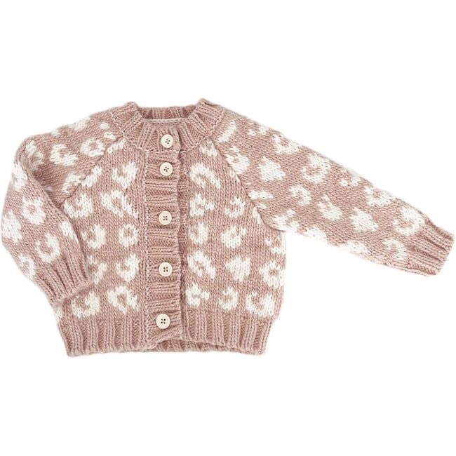 Cheetah Cardigan, Blush/Cream | Maisonette