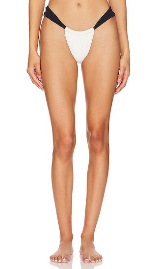 X Olivia Culpo Sandra Bikini Bottom in Cream Terry Rib | Revolve Clothing (Global)