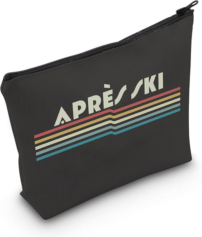 POFULL Winter Holiday Gift Ski Trip Gift Skiing Lover Gift Skiing Team Gift Apres Ski Makeup Bag ... | Amazon (US)