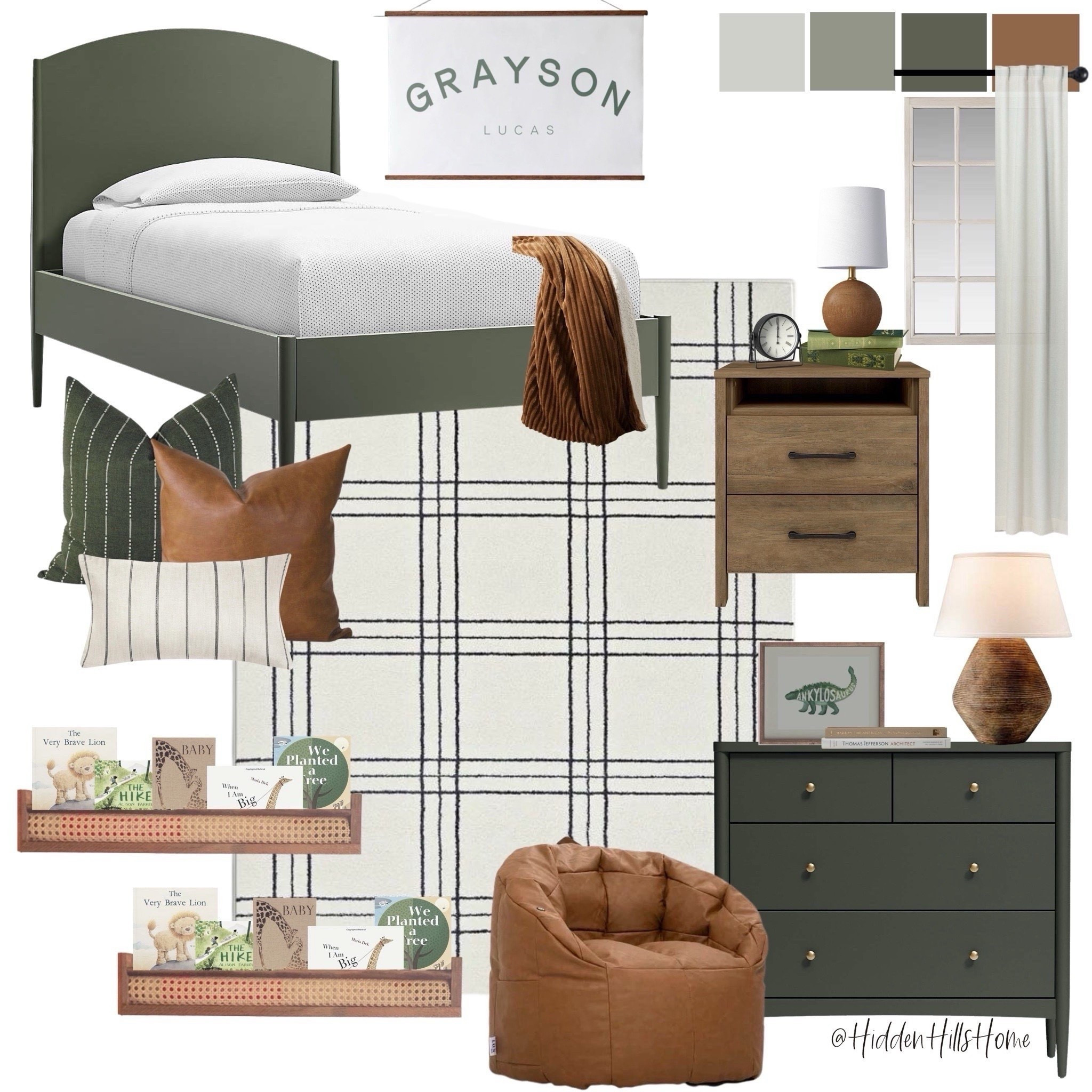 Boys bedroom, bedroom decor, home decor, kids bedroom ideas, boys room decor mood board, green bedroom decor #boysroom #bedroom #homedecor



#LTKHome #LTKSaleAlert #LTKKids