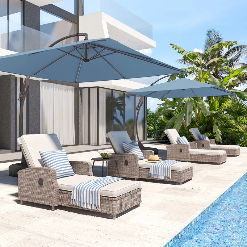 Nexus Outdoor Wicker Chaise Lounge | Wayfair North America