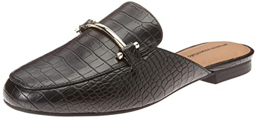Amazon Essentials Women's Buckle Mule, Black Crocodile Print, 9.5 | Amazon (US)