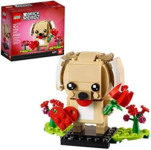 LEGO BrickHeadz 40349 Valentine's Puppy Building Kit (147 Pieces) | Amazon (US)
