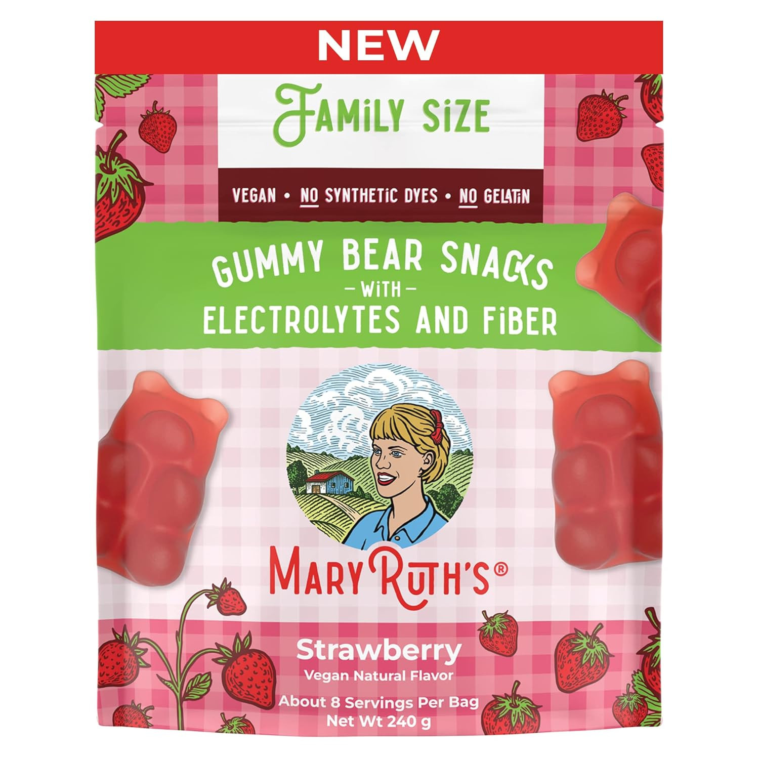 MaryRuth's Gummy Bears Snacks | Delicious Gummies with Electrolytes and Fiber | Gummy Candy Made ... | Amazon (US)