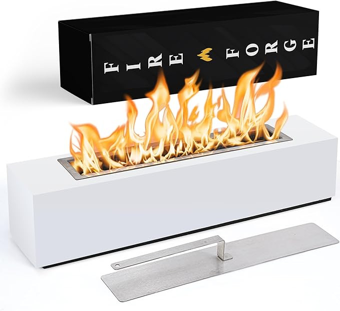 Indoor Table Top Portable Firepit - Table Top Smokeless Rectangular Concrete Solo Stove, Outdoor ... | Amazon (US)