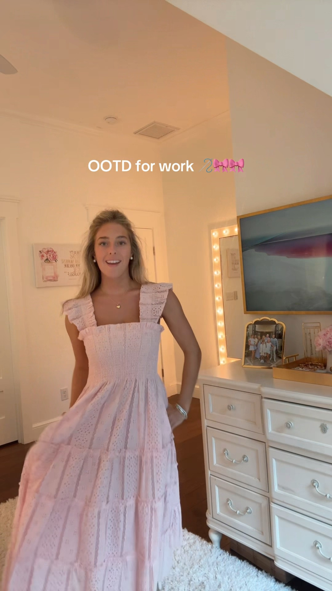 Today’s outfit for the office 🎀 love this Hill House dress & it has pockets!! Hill House dress | pink hill house dress | pink maxi dress | chic summer dress | office ootd | corporate fashion

#LTKootd #LTKU #LTKvlog